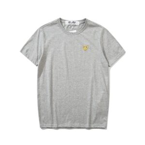 cdg gold heart tee multicolor