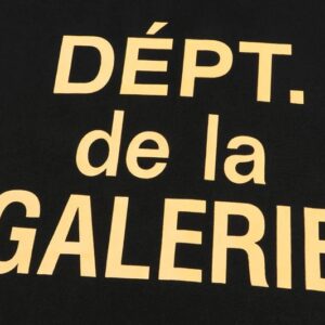 gallery dept black tee multicolor