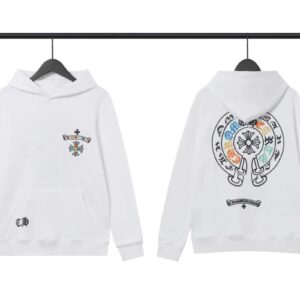 chrome hearts cross hoodie multicolor