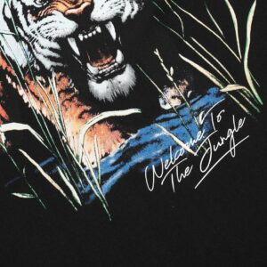 represent tiger print black tee