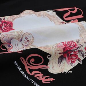 rhude floral mirror tee white