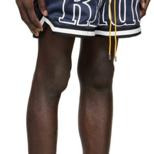 rhude colorblock mesh shorts multicolor