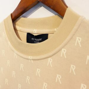 represent beige multi print tee