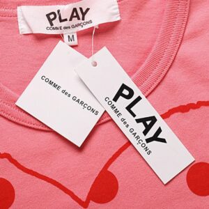 cdg play polka dot heart tee multicolor