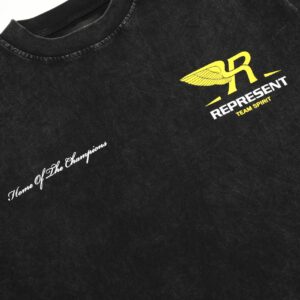 represent wing logo tee black