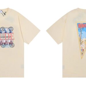 rhude stamp print tee multicolor