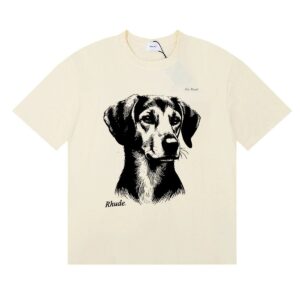 rhude graphic t shirt multi