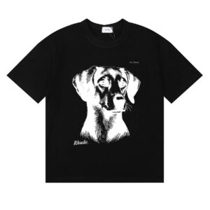 rhude graphic t shirt multi