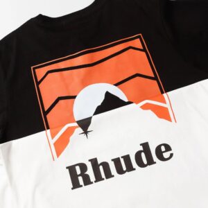 rhude sunset mountain tee multi