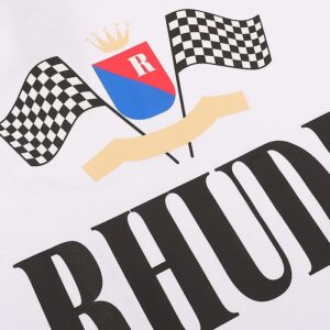 rhude logo print t shirt multicolor