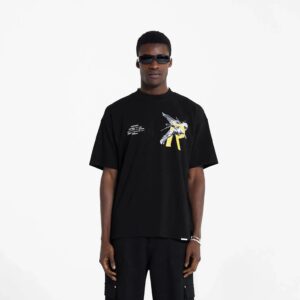 represent pegasus tee black and white