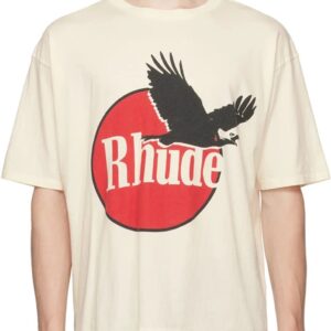 rhude black graphic tee