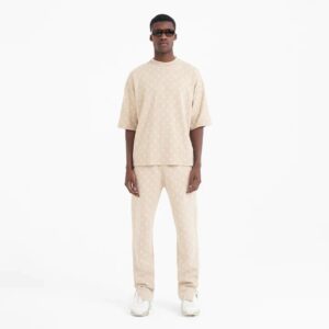 represent beige multi print tee