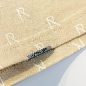 represent beige multi print tee