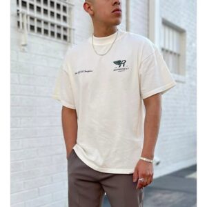 represent wing logo tee black