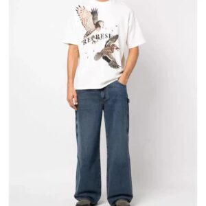 represent hunting eagle tee black/white