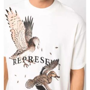 represent hunting eagle tee black/white