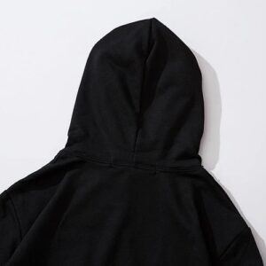 cdg play heart hoodie black/white