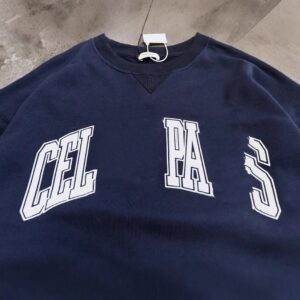 cel print fashion pullover sweatshirt blue