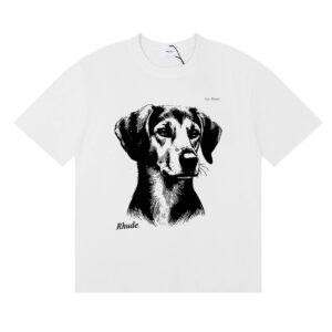 rhude graphic t shirt multi