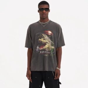 represent crocodile graphic tee black