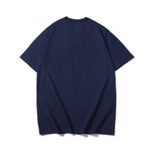 cdg heart embroidered t shirt navy