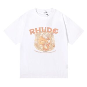 rhude wheat print t shirt multi color