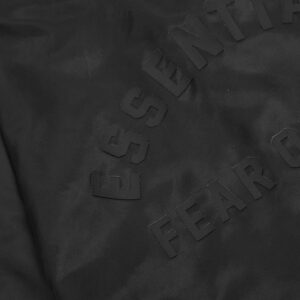 fear of god coach jacket black
