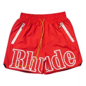 rhude 3m reflective beach shorts multicolor
