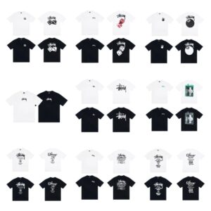 stussy graphic tee multi color