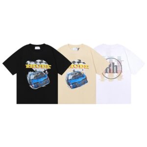 rhude racing t shirt multicolor
