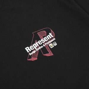 represent graphic tee black