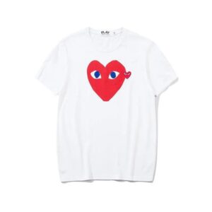 cdg play colorful hearts tee multi