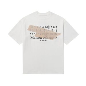 maison margiela logo tee multicolor