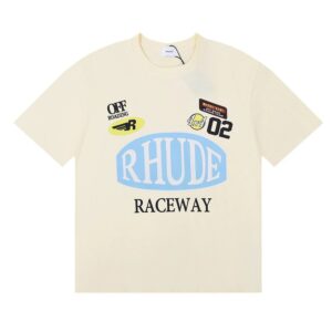rhude raceway printed tee black