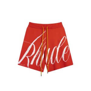 rhude jacquard knit shorts multicolor