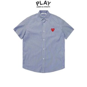 comme des garçons play heart shirt multi