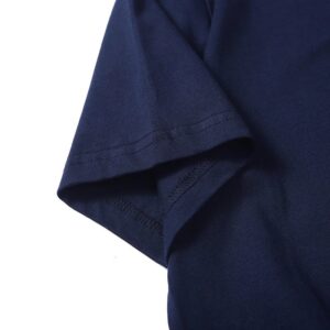 cdg heart embroidered t shirt navy