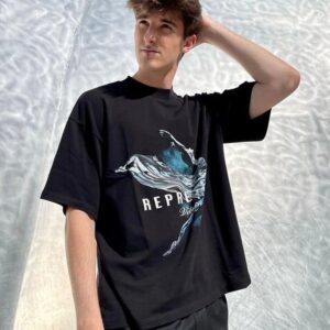 represent abstract print tee multicolor