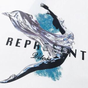 represent abstract print tee multicolor