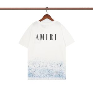 amiri paint splatter tee black white