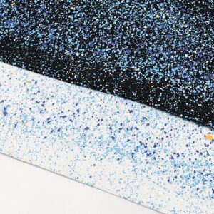 amiri paint splatter tee black white