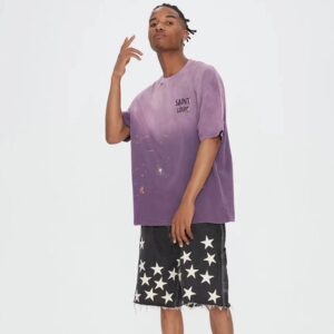 saint louis vintage t shirt purple