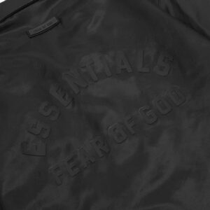 fear of god coach jacket black