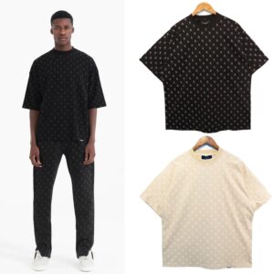 represent beige multi print tee