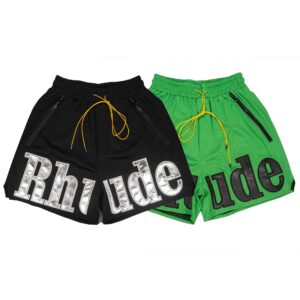 rhude mesh basketball shorts multicolor
