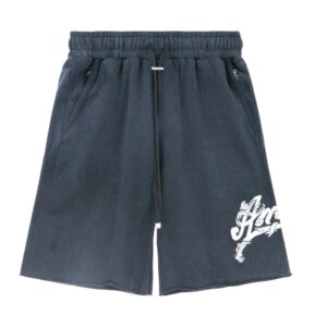 amiri embroidered shorts blue