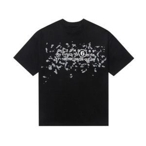 maison margiela logo tee multicolor