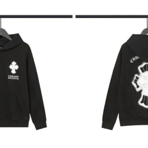chrome hearts cross hoodie multicolor