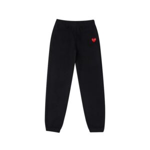 cdg play relaxed pants black